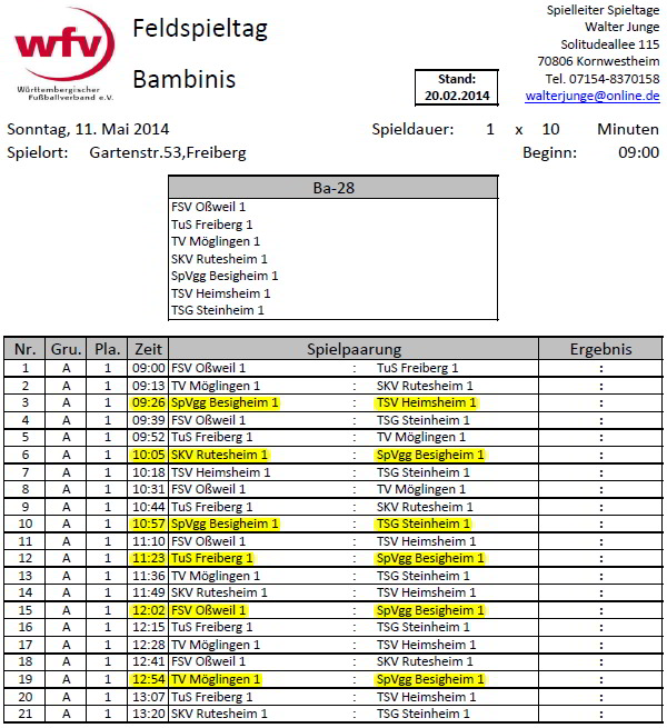 Spielplan Freiberg Bambini 1