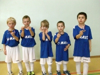 Team Blau mit Medaille
